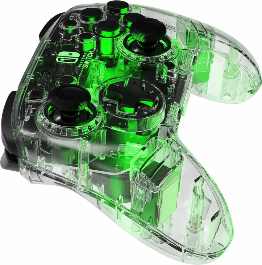 Kontrollor wireless PDP Afterglow Wireless Deluxe për Nintendo Switch, RGB, transparent