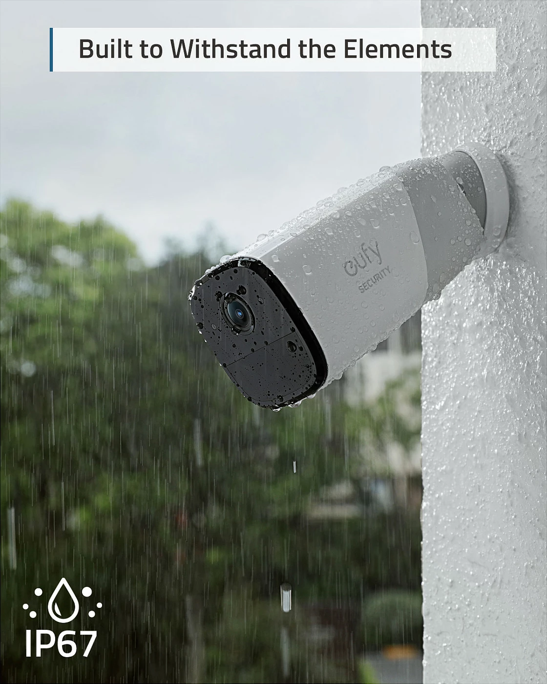 Kamerë sigurie EUFY eufyCam 2 Pro, sistem 2 kamera, 2K, pa kabllo, IP67, HomeKit/Alexa, e bardhë