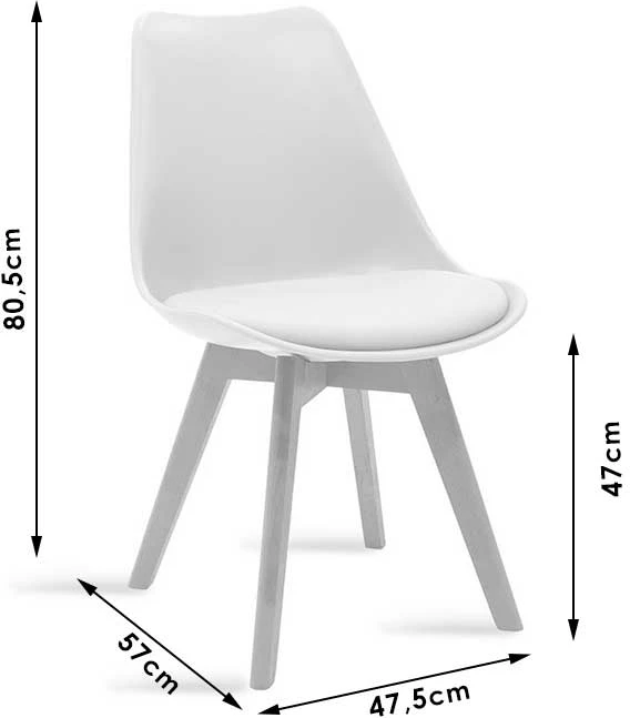 Set tavoline me karrige Natali-Gaston 5 copë, e zezë-natyrale, 120x80x76cm