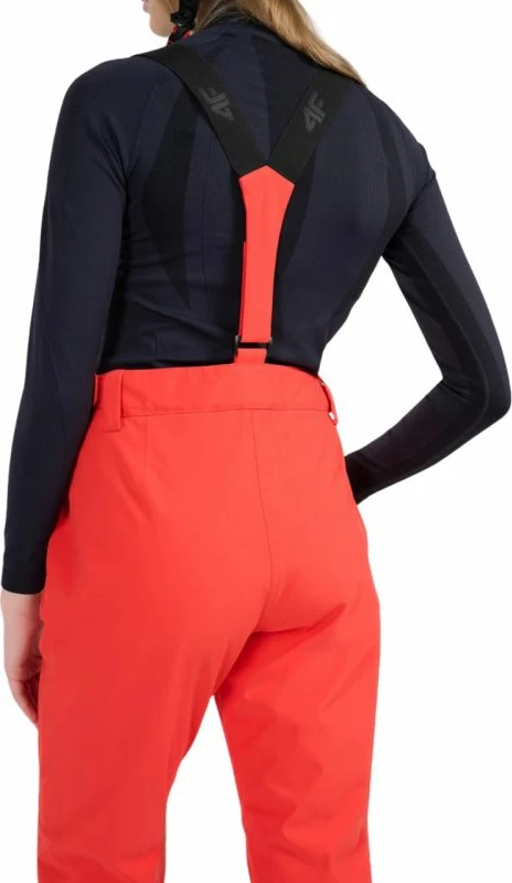 Pantallona skijimi për femra 4f, të kuqe