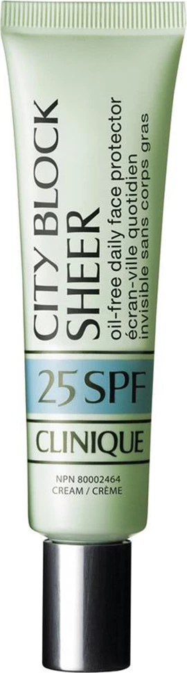 Krem mbrojtës për fytyrë për femra Clinique City Block Sheer Oil-Free Daily Face Protector SPF 25, 40ml