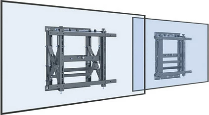 Mbajtëse muri për TV/monitor Equip Popout 1Gelenk, 19"-55", VESA 600x400, 50 kg, e zezë