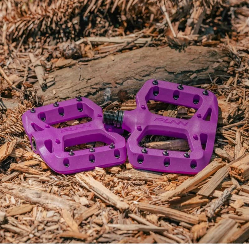 Pedala për bicikletë FUNN, për fëmijë, të purpurta