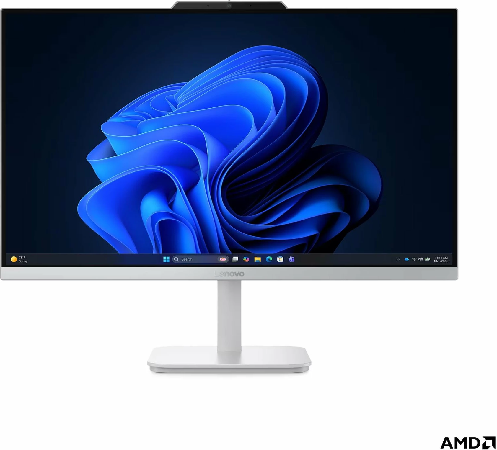 Lenovo A105 24 F0JS All-in-One AMD Ryzen 5 40, RAM 16GB, SSD 512GB, Radeon 610M, 23.8" 1920 x 1080 (Full HD) @ 100 Hz, Windows 11 Home