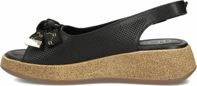 Sandale wedge për femra Filippo DS7582, të zeza [Madhësia: 39]