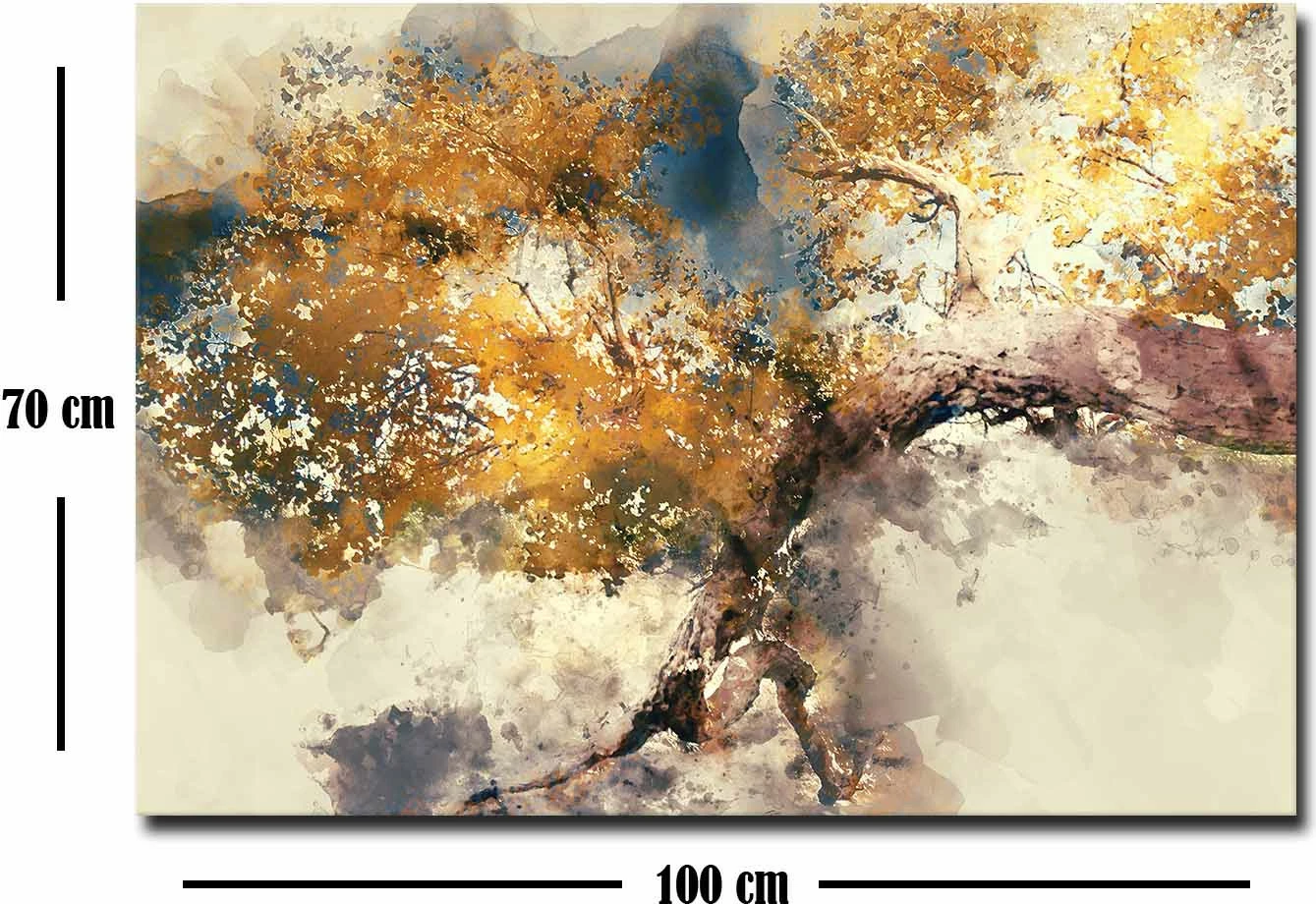 Pikturë dekorative në kanavacë, shumëngjyrëshe, 70x100cm