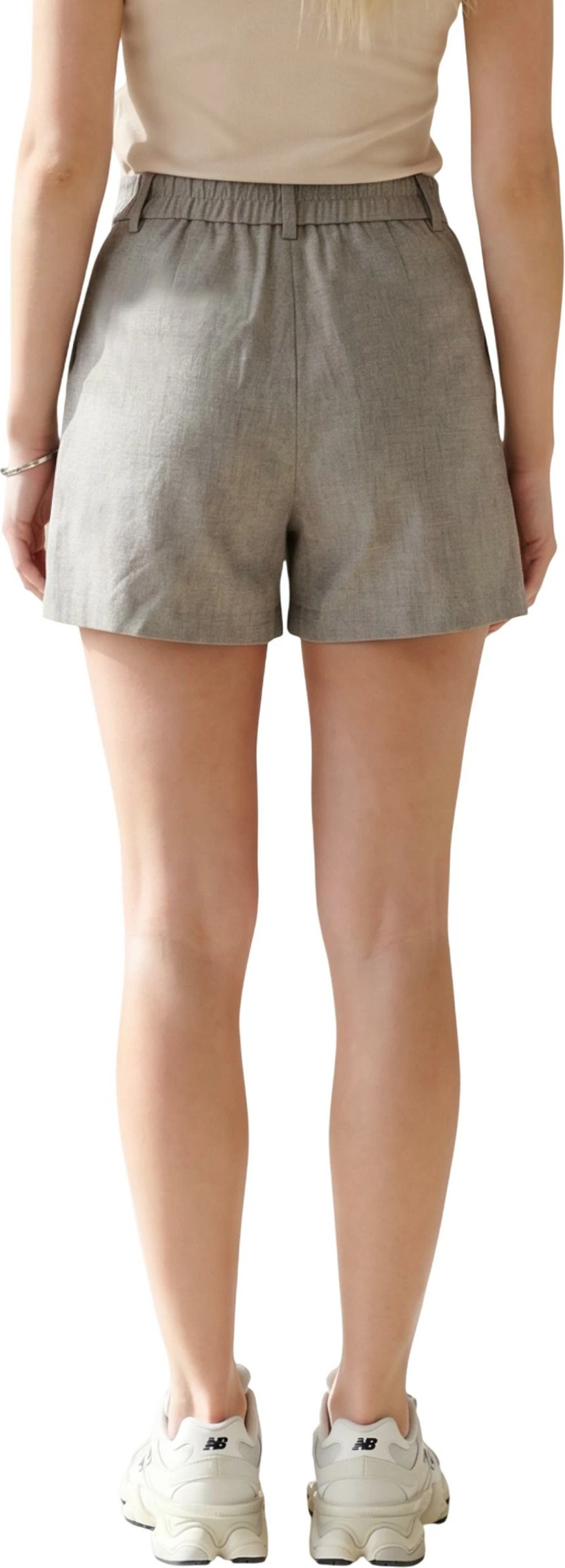 Shorce për femra Only Onllinda Hw Mel Shorts Tlr Noos 15283727, taupe [Madhësia: XL]