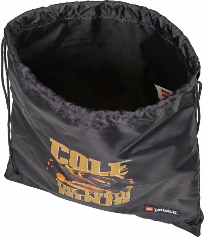 Çantë me litar Lego Ninjago, fëmijë, e zezë