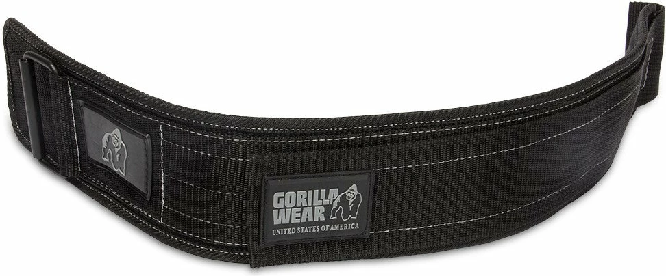 Gorilla Wear 4 Inch Nylon Lifting Belt - Black/Gray [Madhësia: S/M]