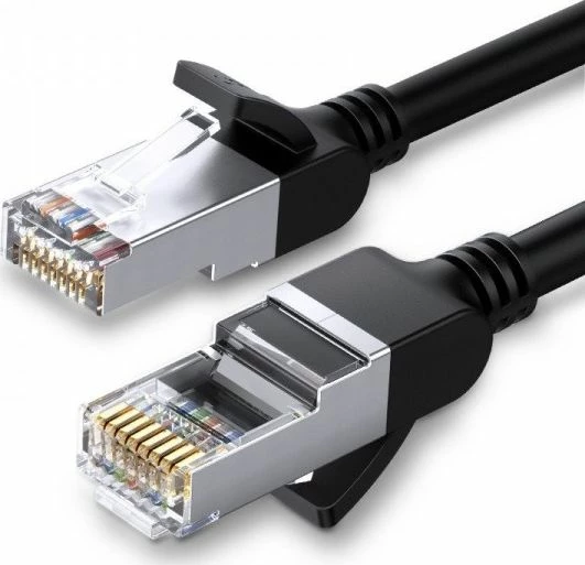 Kabllo Ethernet Ugreen NW101 Cat.6 UTP 1 m, e zezë
