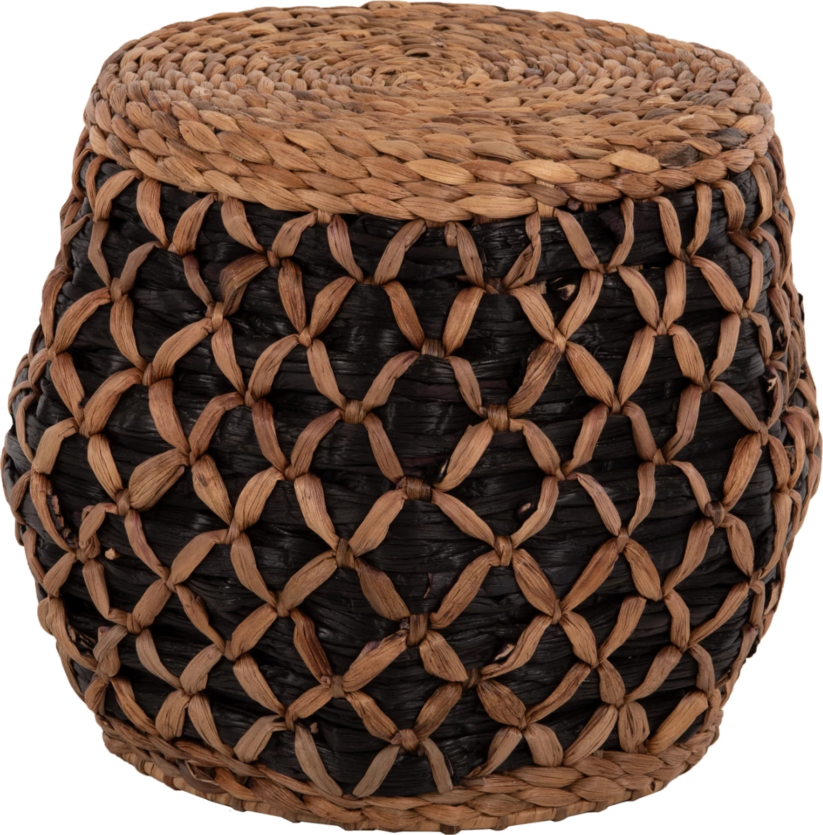 Karrige për bar TEOFILO FH7869, natyrale dhe e zezë, Φ43x38H cm