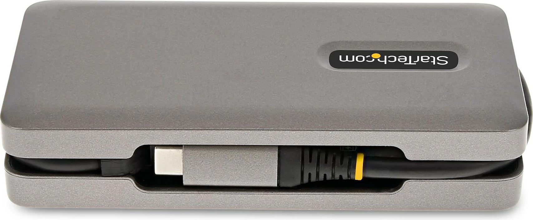 Adapter multiport USB-C StarTech, mini docking station, 4K 60Hz HDMI/DisplayPort, 3x USB, Gigabit LAN, PD 100W, gri