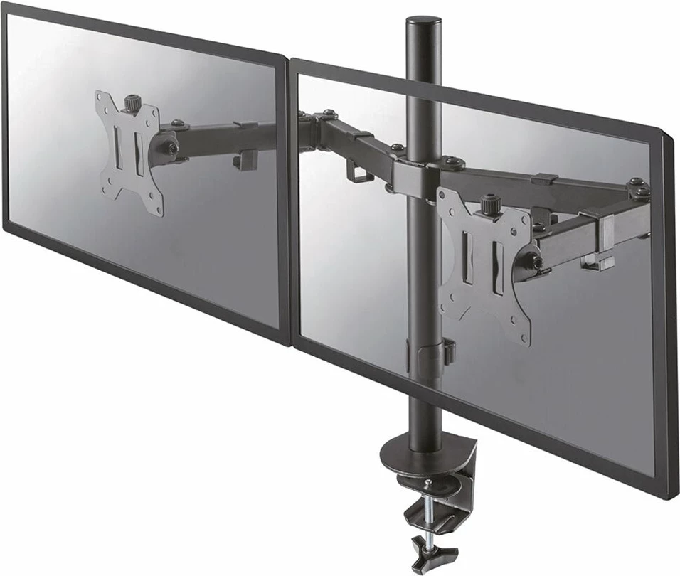 Mbajtës tavoline për dy monitorë Neomounts FPMA-D550DBLACK, i zi