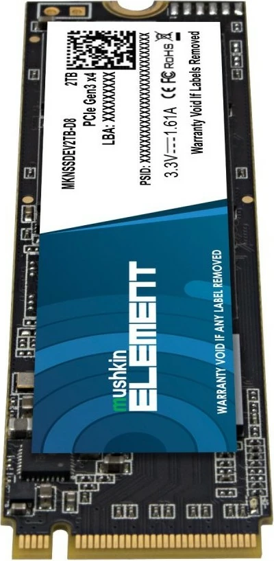 SSD Mushkin Element 2TB NVMe PCIe3.0 x4