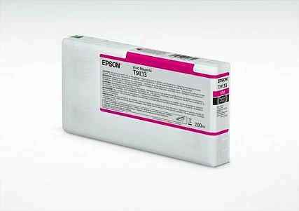 Kartrixhe boje Epson T9133, 200ml, për SureColor SC-P5000, Vivid Magenta