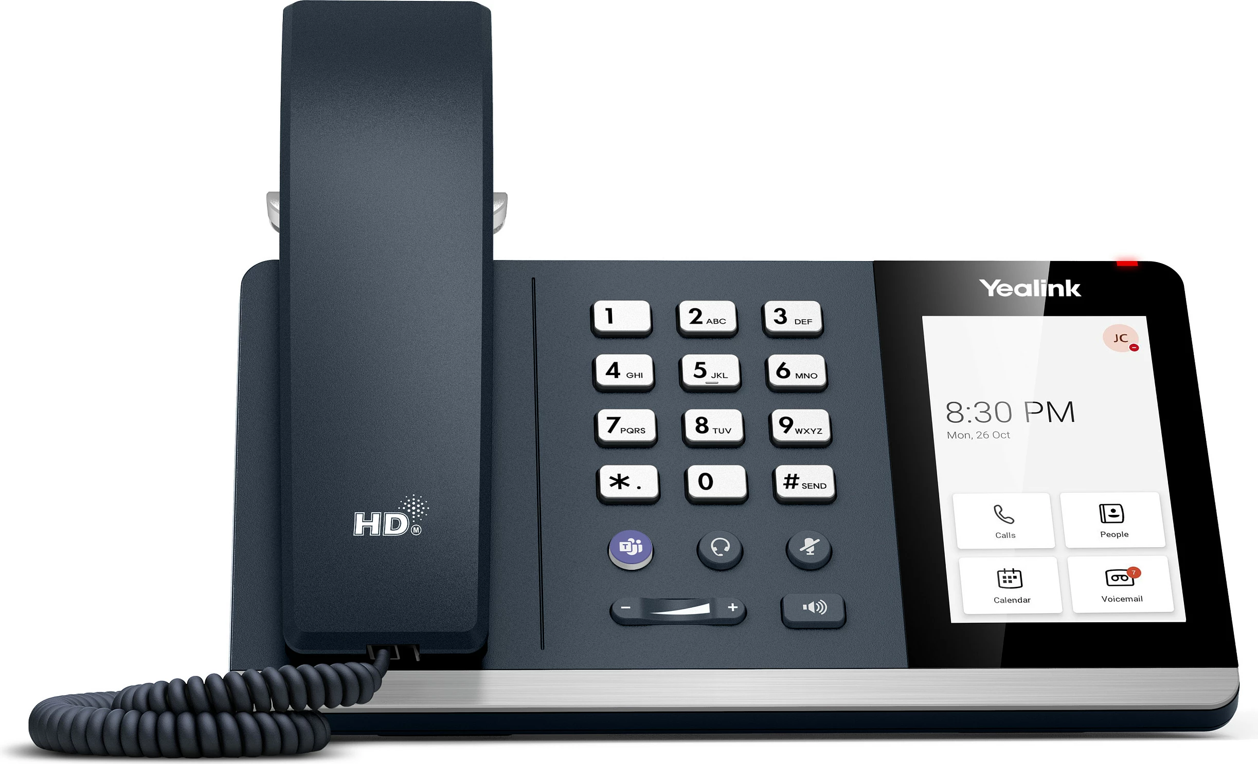 Telefon IP Yealink MP54 E2 Teams, ekran 4 inç, Wi-Fi, Bluetooth, gri