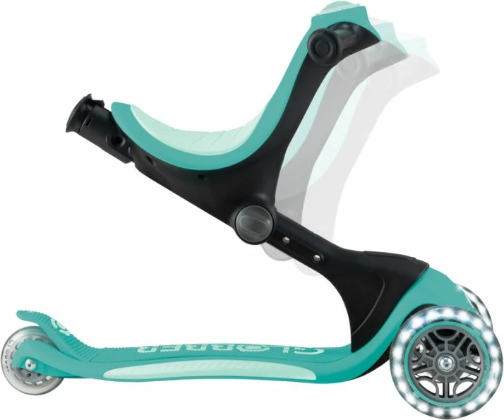 Trotinetë me ulëse Globber GO•UP DELUXE LIGHTS 3-në-1 për fëmijë