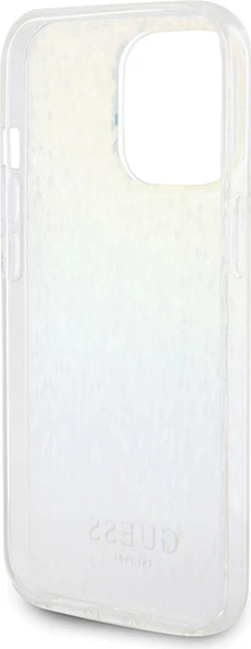 Mbështjellës Guess IML Faceted Mirror Disco Iridescent për iPhone 15 Pro Max, shumëngjyrësh