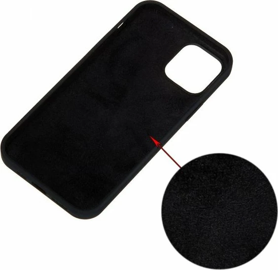 Mbështjellës silikon i lëngshëm ONASI 13387 për iPhone 13 Pro, e zezë