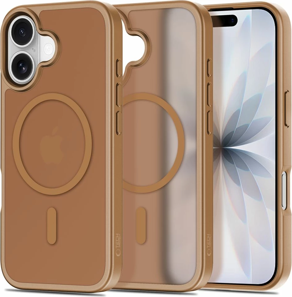 Mbështjellës Tech-Protect BasicMag për iPhone 17, MagSafe, kafe, 1 copë