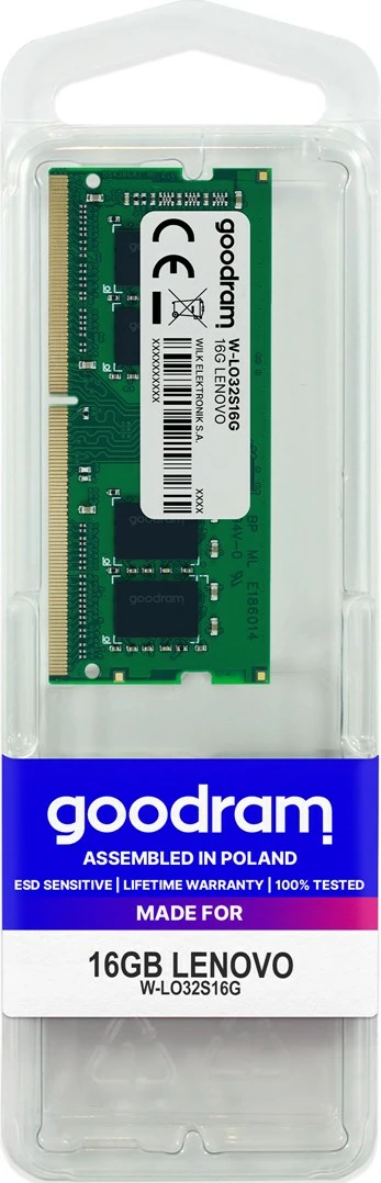 RAM Memorje Goodram W-LO16S08G, 8 GB, DDR3, 1600 MHz