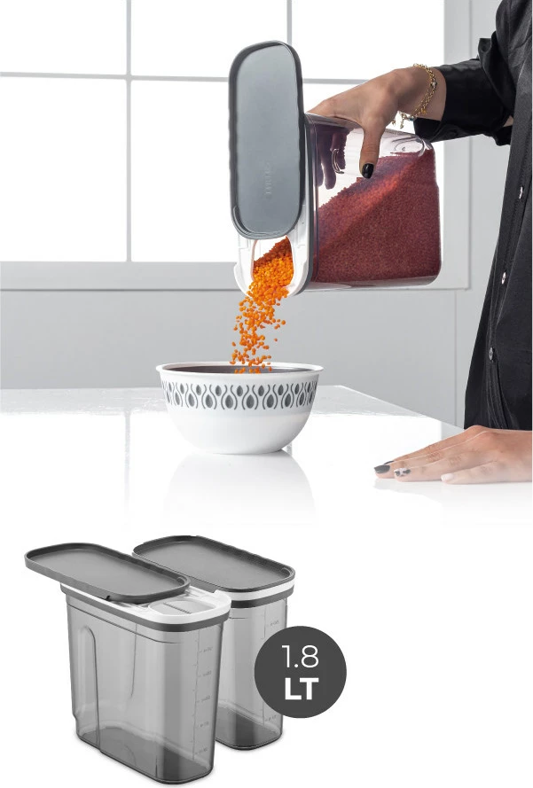 Set kuti për organizim (2 copë), ngjyrë antracit, BNMSRGAR02-27