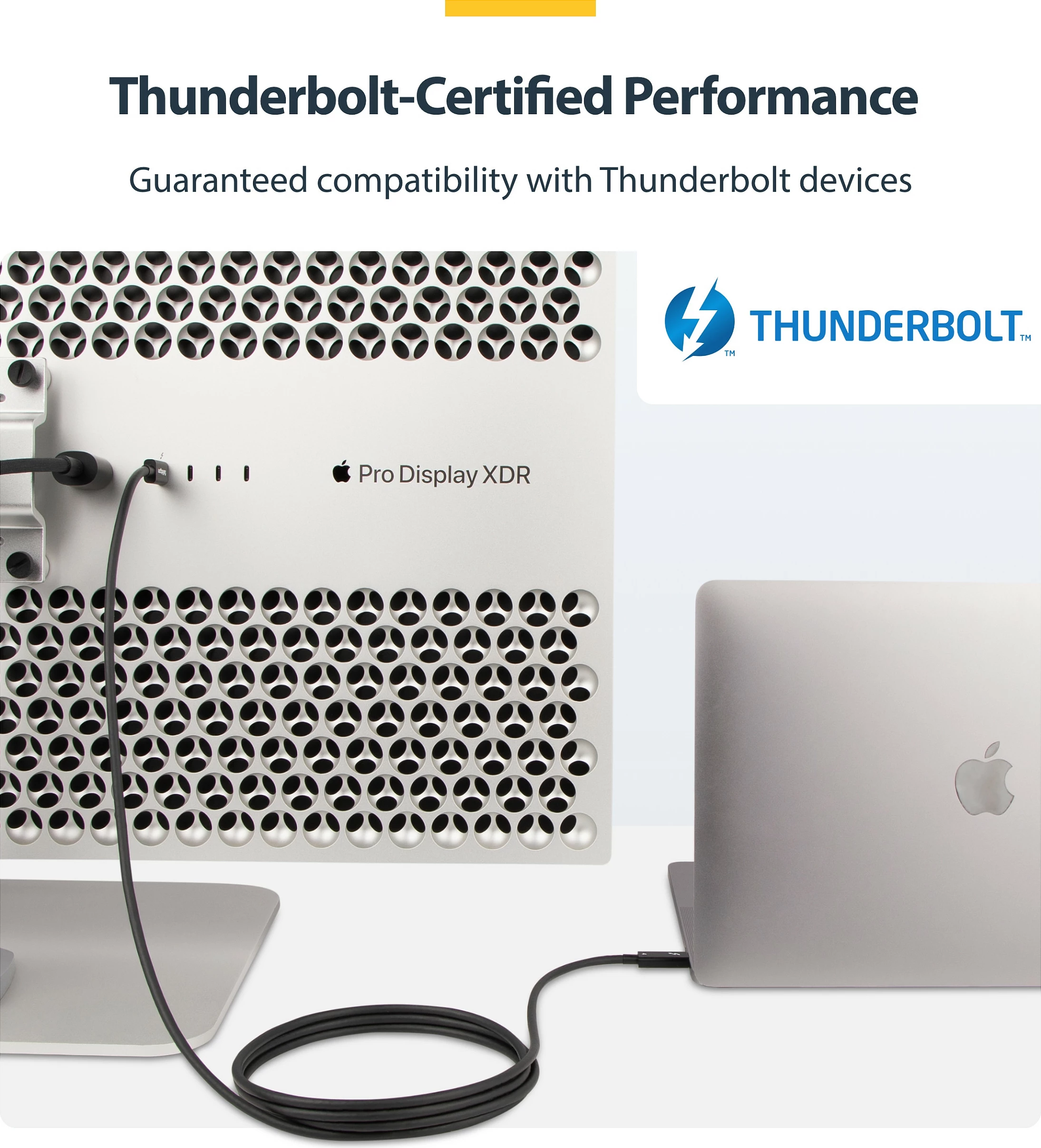 Kabllo Thunderbolt 4 StarTech 2m, 40Gbps, USB-C, 100W PD, 8K, e zezë