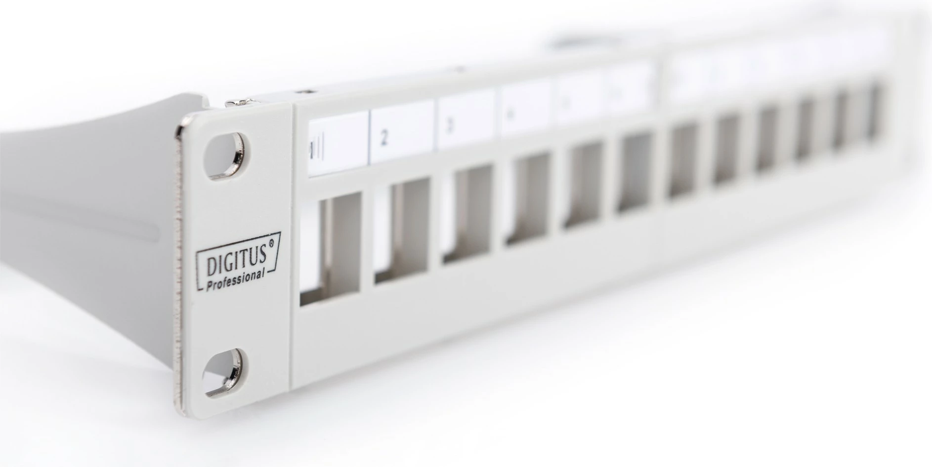 Patchpanel Digitus modular 12-portë, 1U, gri