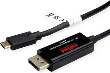 Kabllo ROLINE 11.04.5958 USB-C në DisplayPort, 2 m, 4K@60Hz, e zezë