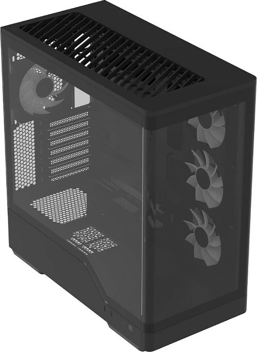 Kasë Aerocool P500A ACCS-P500A-001 Midi Tower, tempered glass, RGB, e zezë
