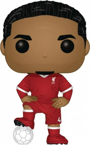 Figurinë koleksionuese Funko POP Football Virgil van Dijk (Liverpool), vinyl, e kuqe