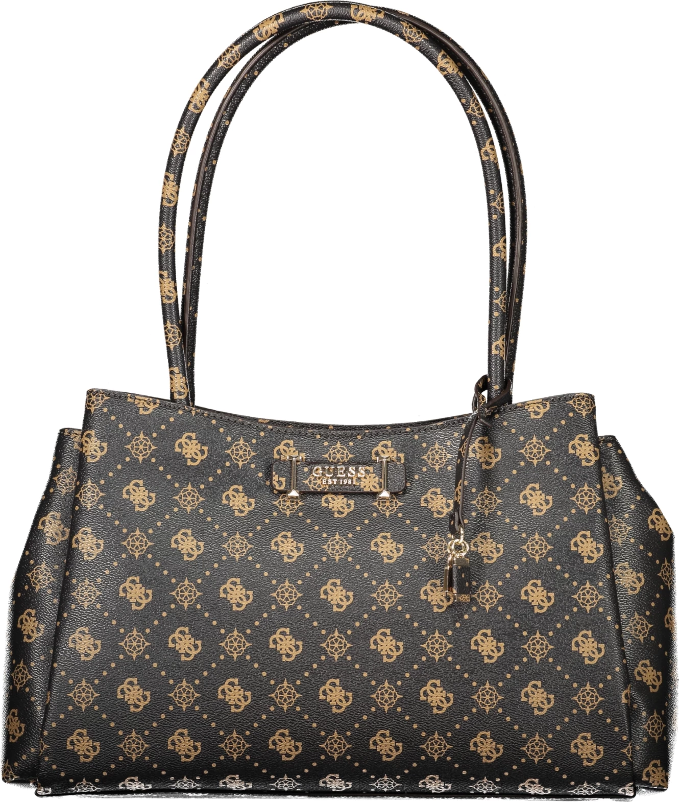 Çantë GUESS JEANS Carrie për femra, kafe