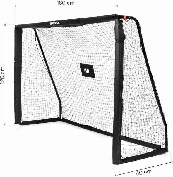 Portë futbolli Meteor, unisex, e zezë [Madhësia: Standarde]
