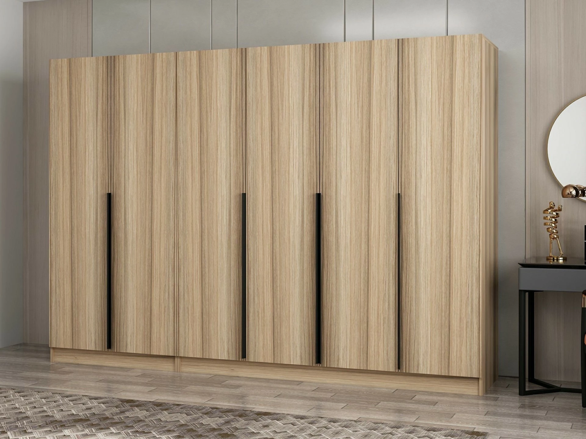 Dollap për dhomë gjumi, ngjyrë lisi, Skye Decor Kale Plus - 7796