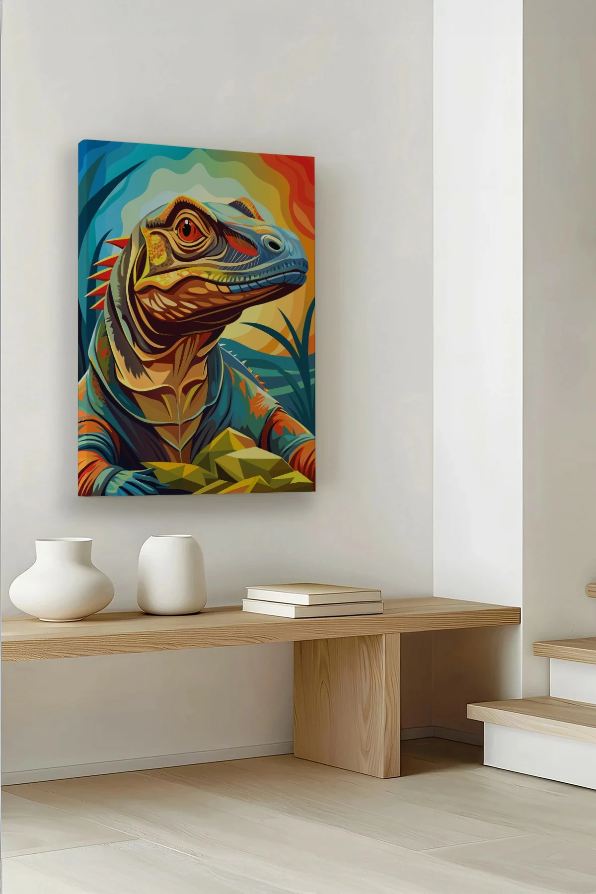 Pikturë dekorative në kanavacë, shumëngjyrëshe, Ersysb051, 70x100cm