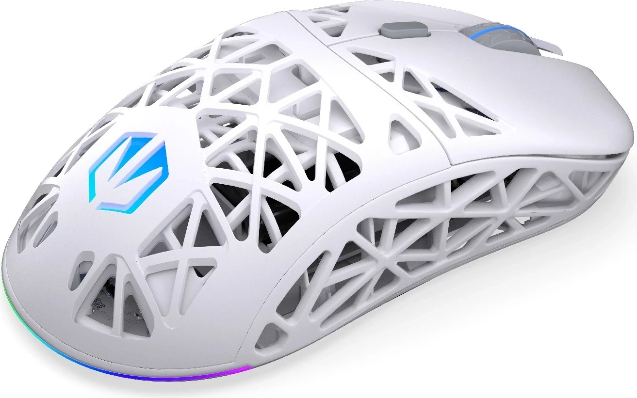 Maus gaming ENDORFY LIV Wireless Onyx White EY6A019, 12000 DPI, ARGB, i bardhë