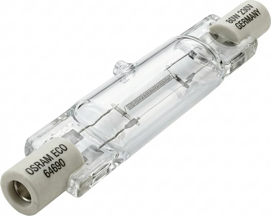 Llambë halogjene lineare OSRAM Haloline Eco, R7s, 80W, 230V
