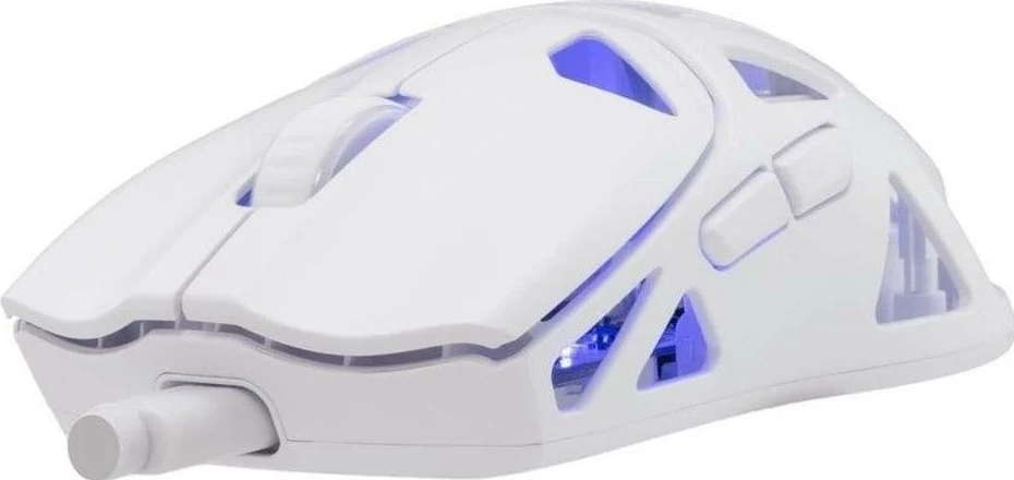 Maus gaming White Shark Dagonet, wireless/USB-C, 24000 DPI, RGB, i bardhë