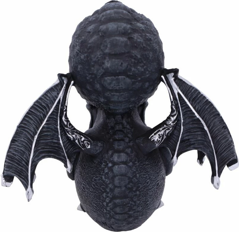Figurinë Nemesis Now Culthulhu prej rrëshire, e pikturuar me dorë, e zezë/argjendtë