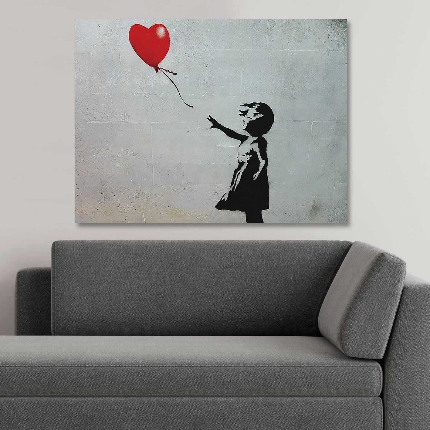 Pikturë dekorative në kanavacë, Banksy, shumëngjyrëshe, 70x100cm, KNV4549_70100