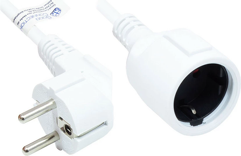 Zgjatues rryme GoodConnections Schutzkontakt (Schuko), 10 m, i bardhë