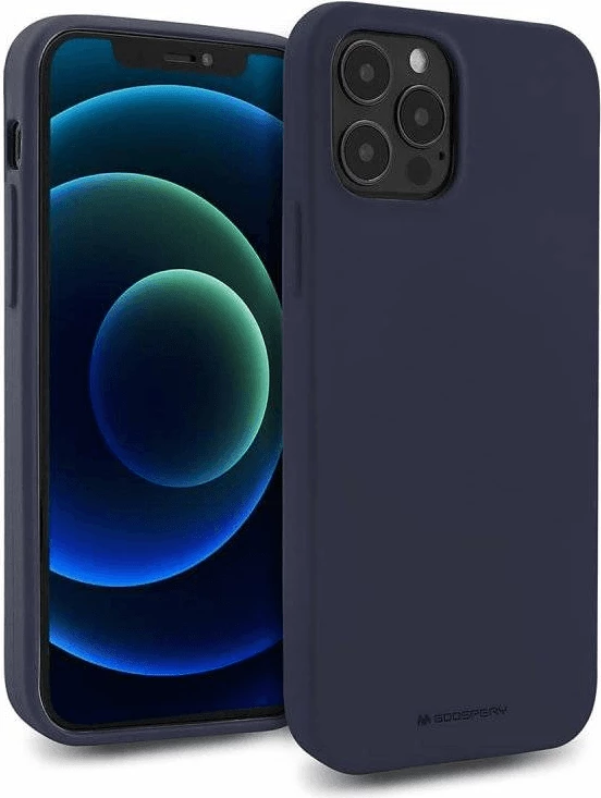 Mbështjellës Goospery 18192 Soft Feeling Silicone për iPhone 15 Pro Max, kaltër