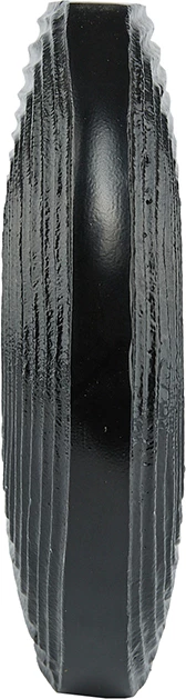 Vazo LINEAR, alumin, e zezë, 28x6x24cm