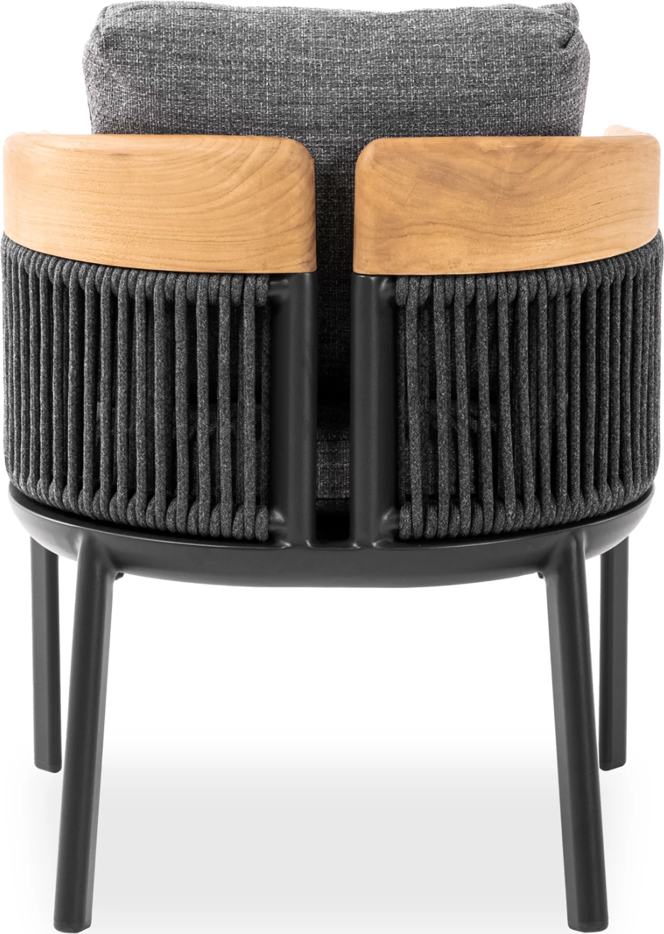 Karrige ngrënieje me mbështetëse Ethereal, ngjyrë gri e errët dhe qymyr, Candeo