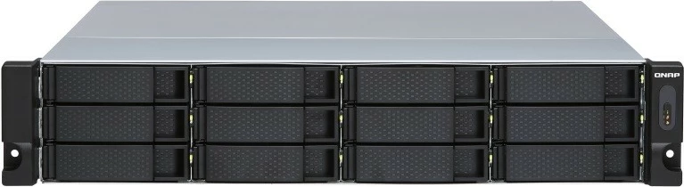 kabinet JBOD rack 2U, QNAP TL-R1200S-RP, 12 x 3.5'' SATA 6 Gb/s, lidhje SFF-8088/SFF-8644, PSU 250 W x2