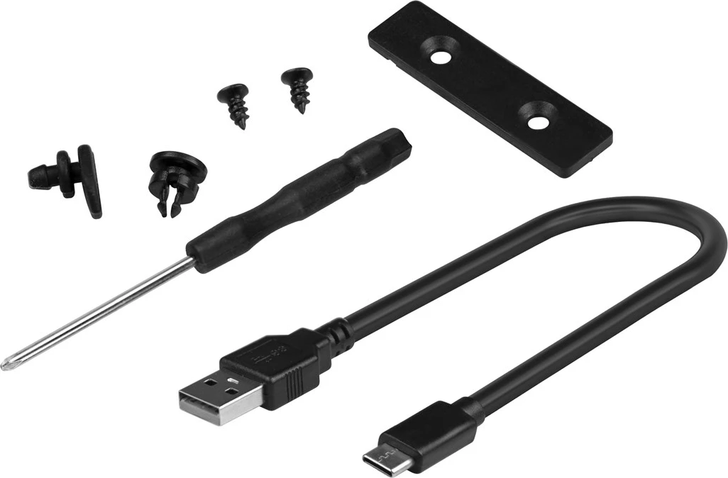 Kasë SSD SAVIO AK-84, M.2, USB Type-C, e zezë