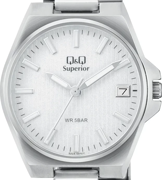 Orë dore Q&Q S22A-001VY, e argjendtë/bardhë