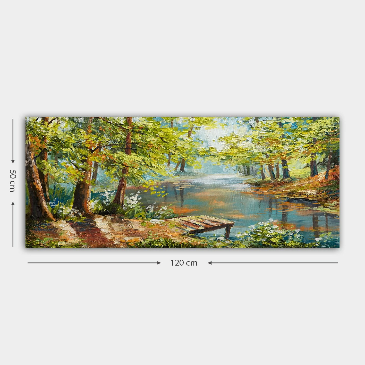 Pikturë dekorative në kanavacë, shumëngjyrëshe, YTY1193655400_50120, 50x120cm