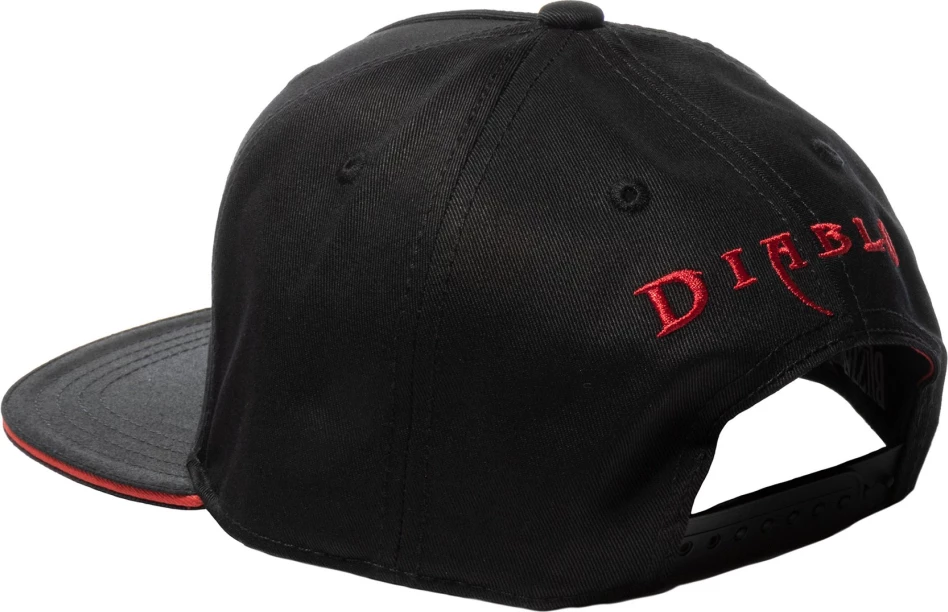 Kapele snapback Jinx Diablo Reign of Terror, 100% pambuk, rreth 56 cm, e zezë