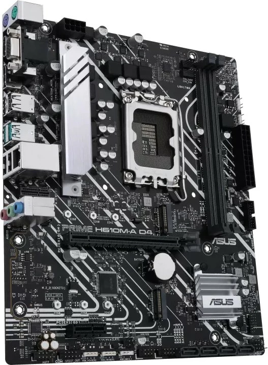 Pllakë amë ASUS PRIME H610M-A D4-CSM, Intel, LGA 1700, DDR4-SDRAM, micro ATX